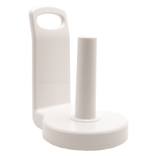 White Plastic Paper Towel Holder